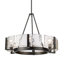 Golden Canada 3164-6 BLK-HWG - Golden Lighting Aenon 6-light Chandelier in Matte Black